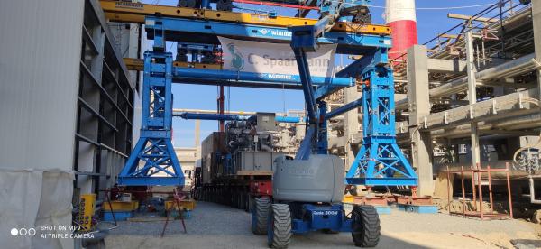 162 tonluq Generator və onun kompenentlərinin yüklənməsi və daşınması