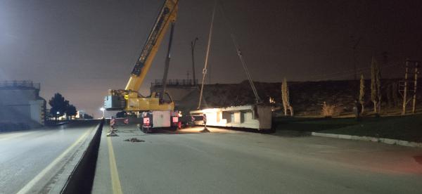 130 tonluq Dəmiryol Körpüsünün demontajı, daşınması və boşaldılması
