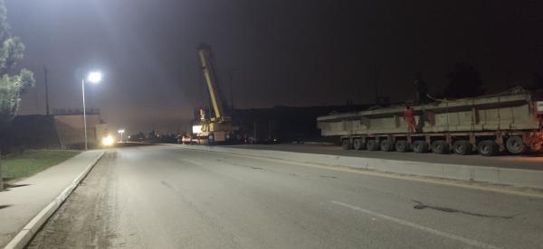 130 tonluq Dəmiryol Körpüsünün demontajı, daşınması və boşaldılması