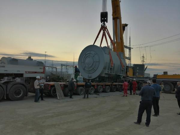 290 ton Transformator demontajı, daşınması və boşaldılması