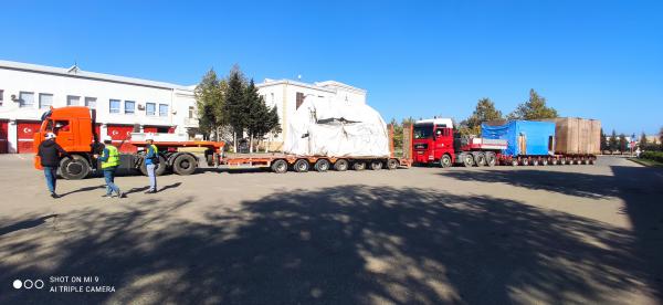 162 tonluq Generator və onun kompenentlərinin yüklənməsi və daşınması